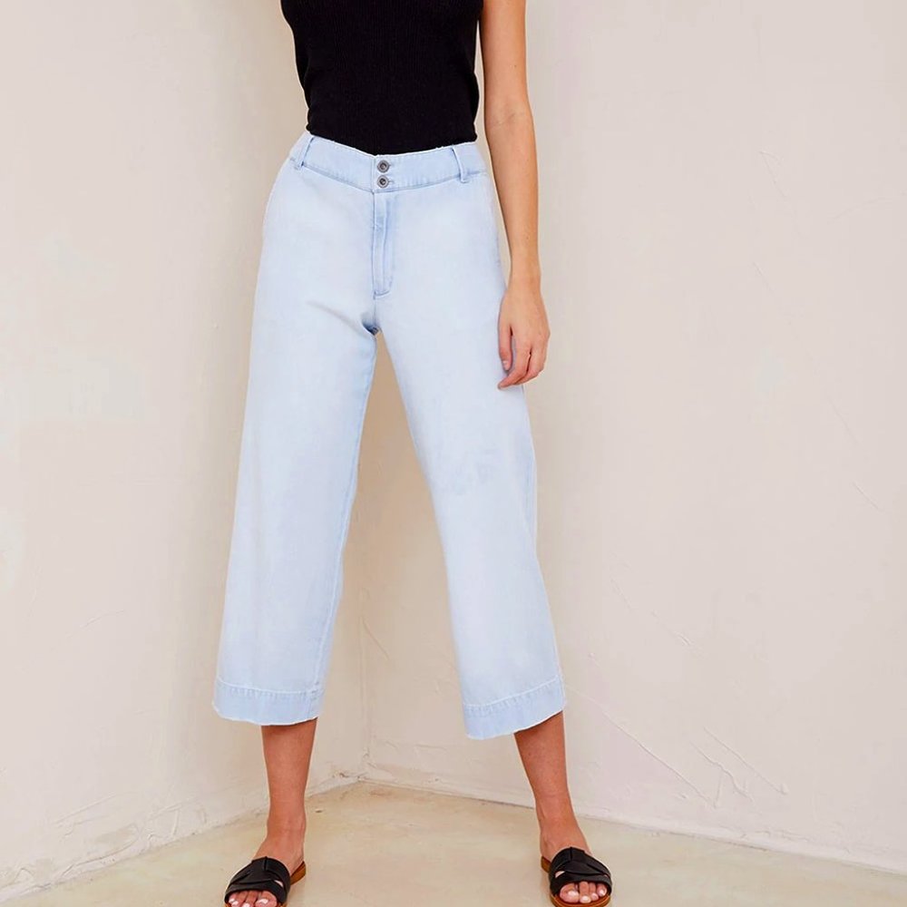 Bella Dahl Saige Wide Leg Crop Pants - NWT, Size29